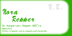 nora repper business card